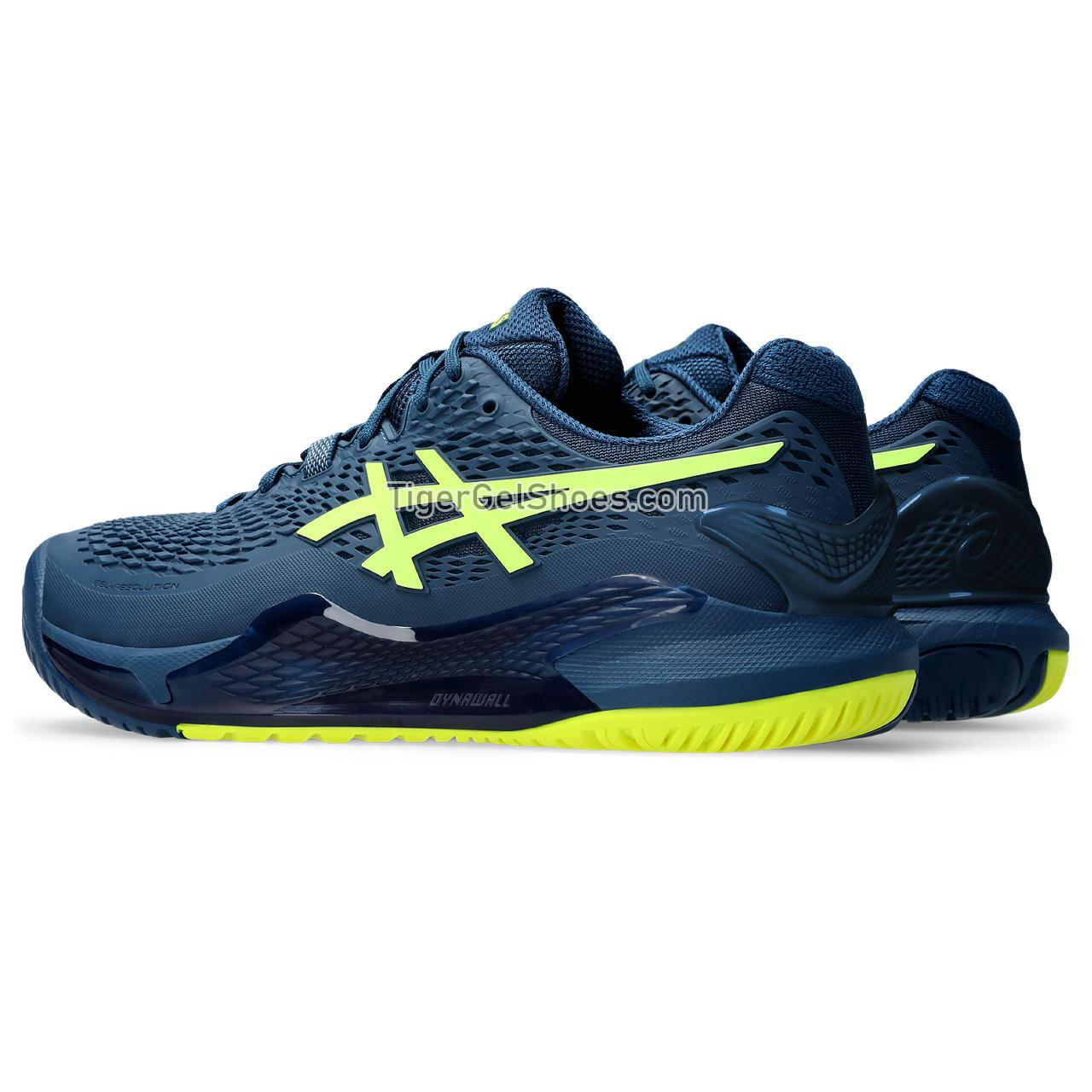 Asics Gel-resolution 9 (2e) Mako Blue/Safety Yellow 1041A376-404 Mens Shoes
