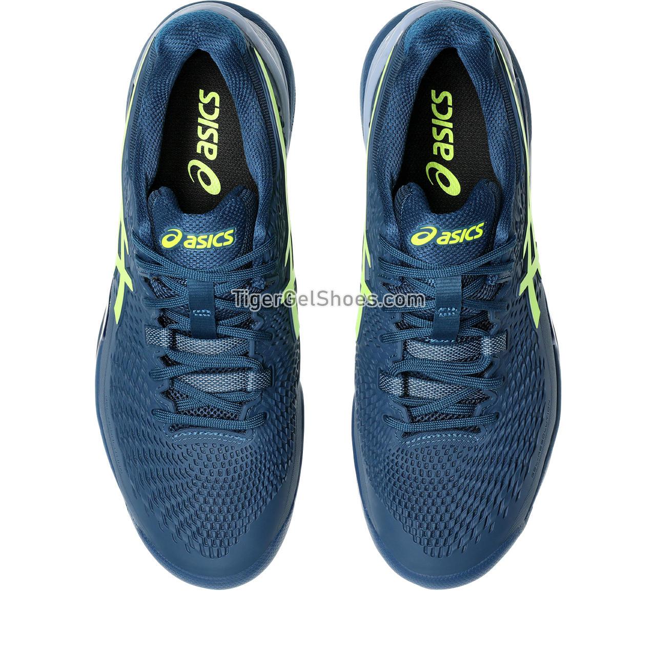 Asics Gel-resolution 9 (2e) Mako Blue/Safety Yellow 1041A376-404 Mens Shoes
