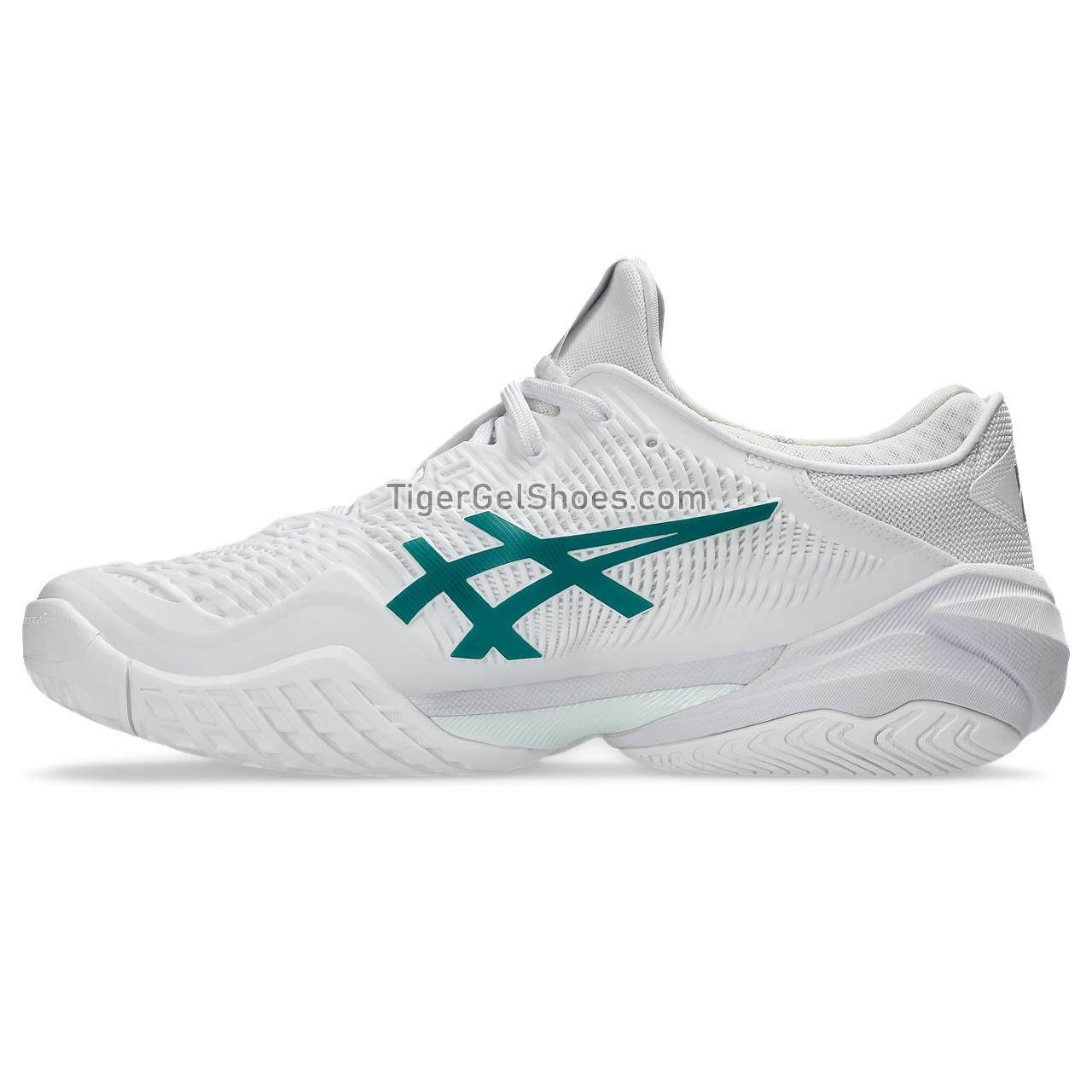 Asics Court Ff 3 Novak White/Pitch Green 1041A361-100 Mens Shoes