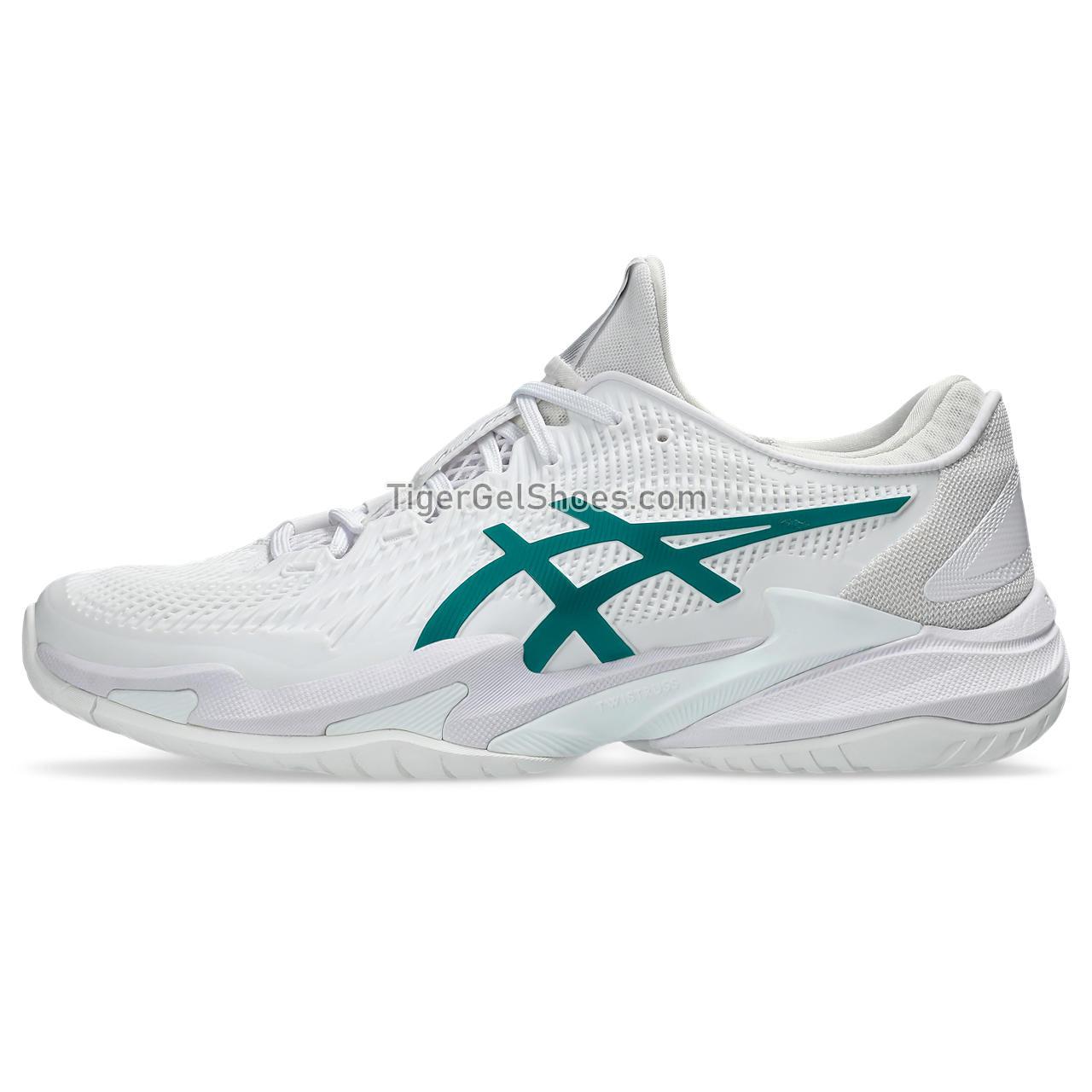 Asics Court Ff 3 Novak White/Pitch Green 1041A361-100 Mens Shoes