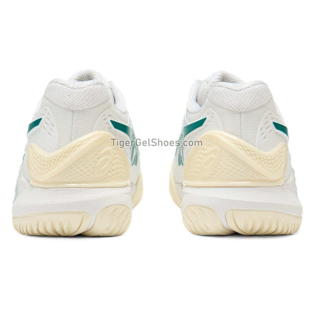 Asics Gel-resolution 9 White/Pitch Green 1041A435-101 Mens Shoes