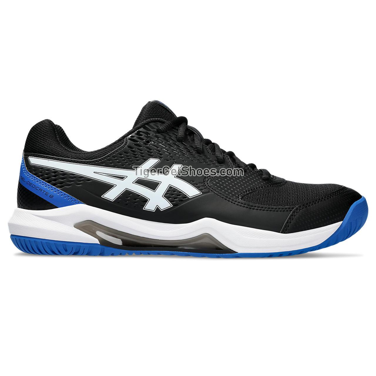 Asics Gel-dedicate 8 Black/Tuna Blue 1041A408-002 Mens Shoes