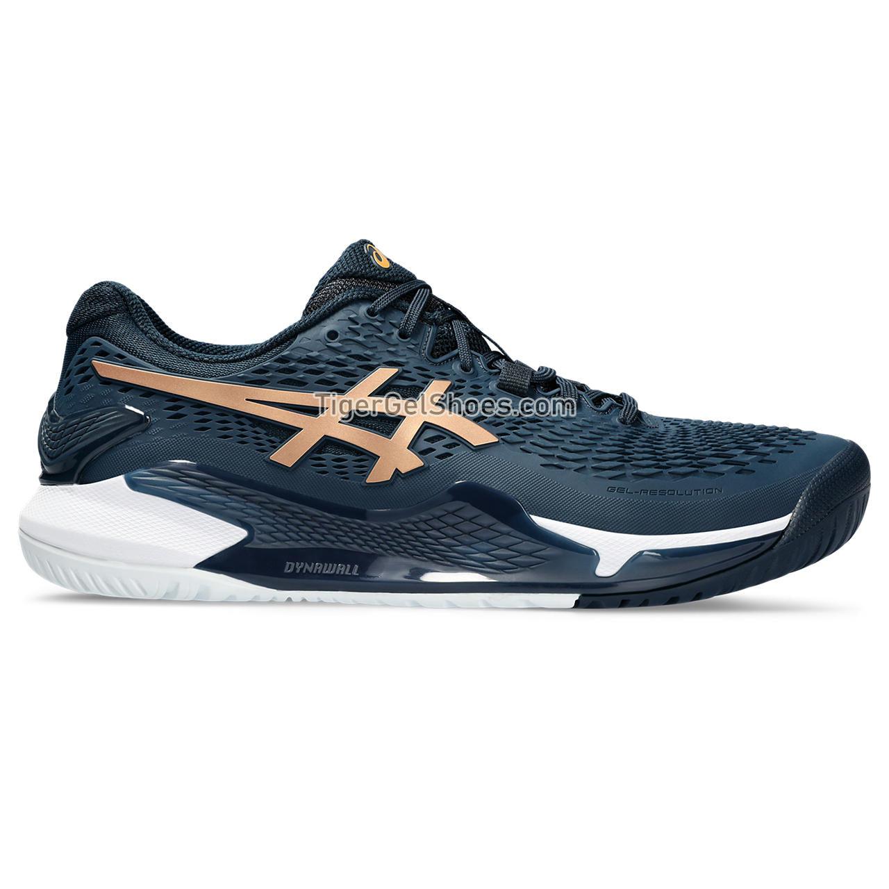 Asics Gel-resolution 9 French Blue/Pure Gold 1041A468-960 Mens Shoes