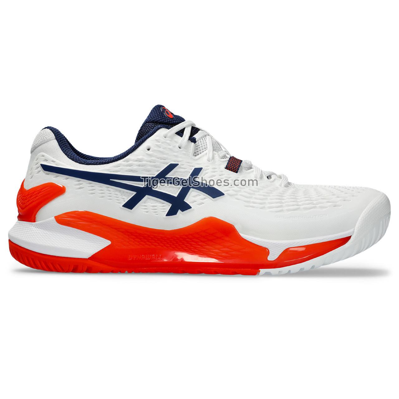 Asics Gel-resolution 9 (2e) White/Blue Expanse 1041A376-102 Mens Shoes