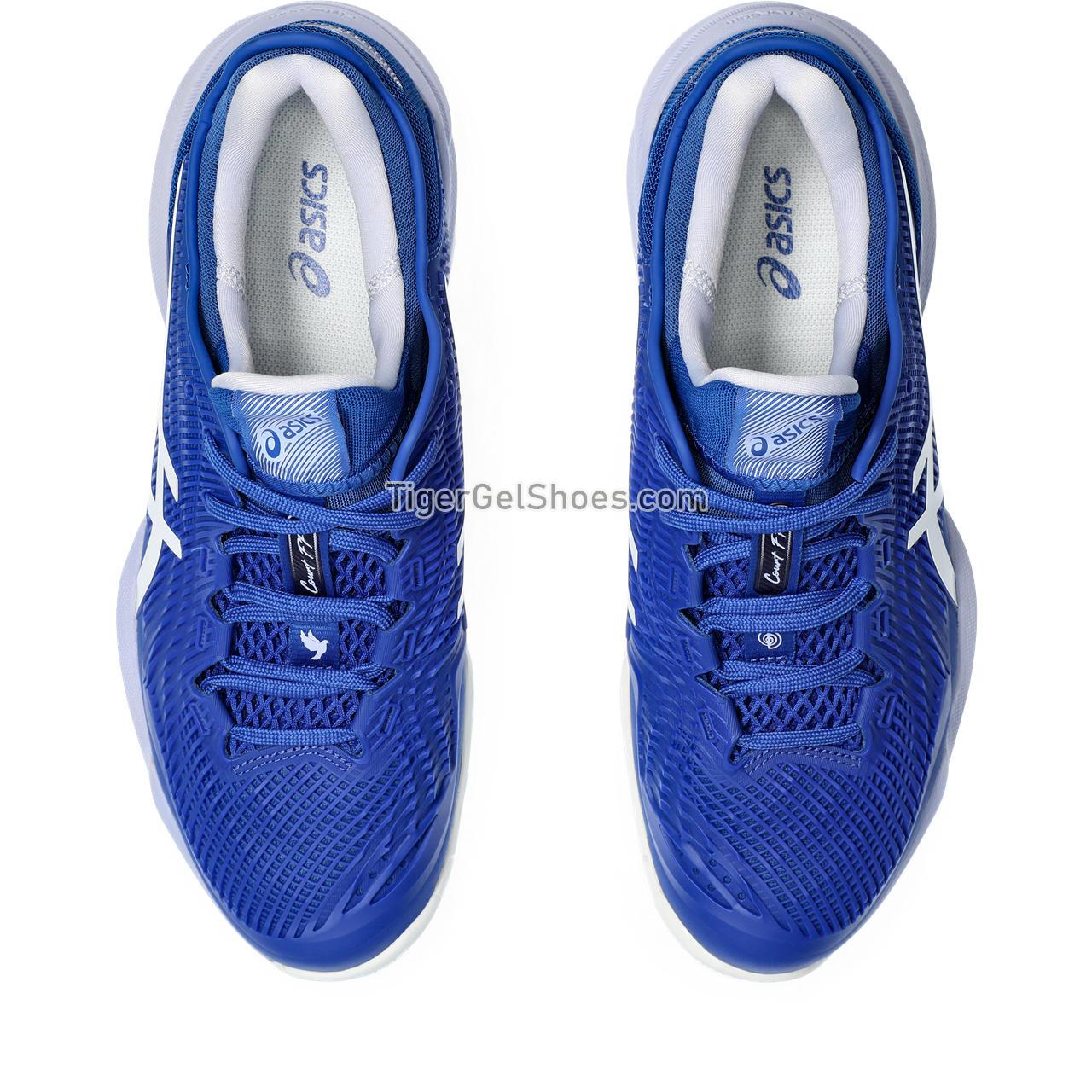 Asics Court Ff 3 Novak Asics Blue/Fresh Air 1041A361-961 Mens Shoes