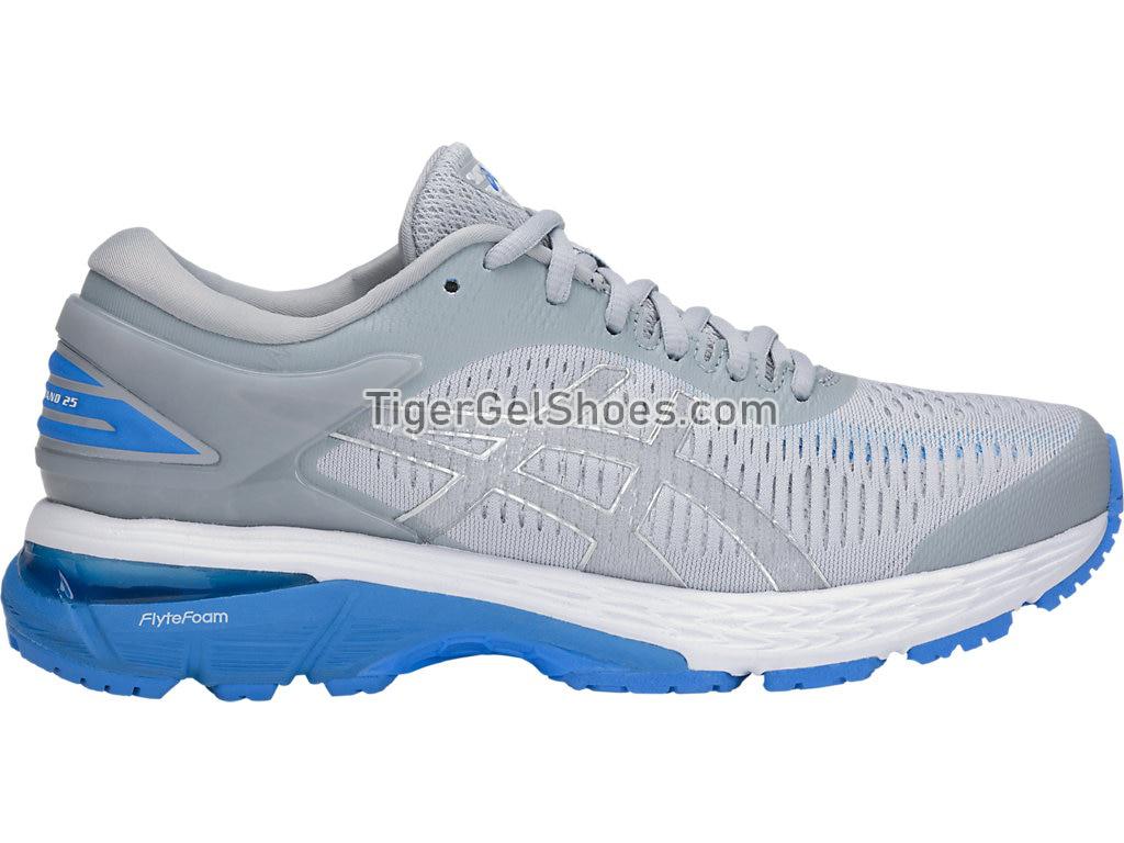 Asics GEL-Kayano 25 Mid Grey/Blue Coast 1012A026-022 Womens Running Shoes