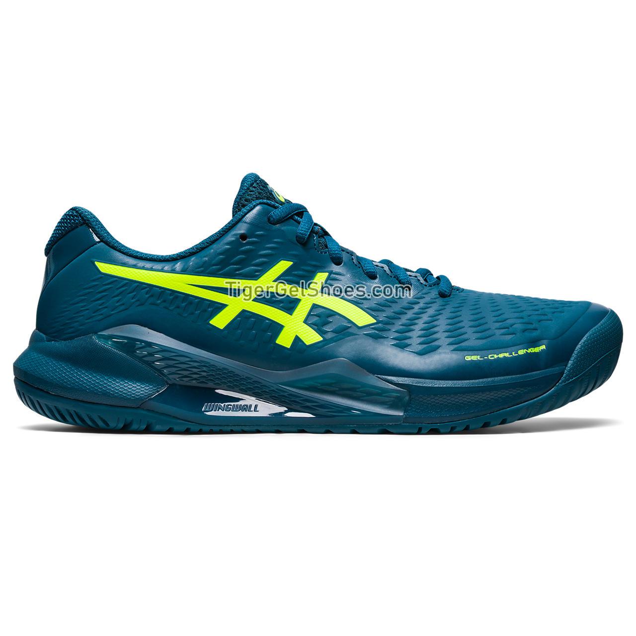 Asics Gel-challenger 14 Restful Teal/Safety Yellow 1041A405-400 Mens Shoes