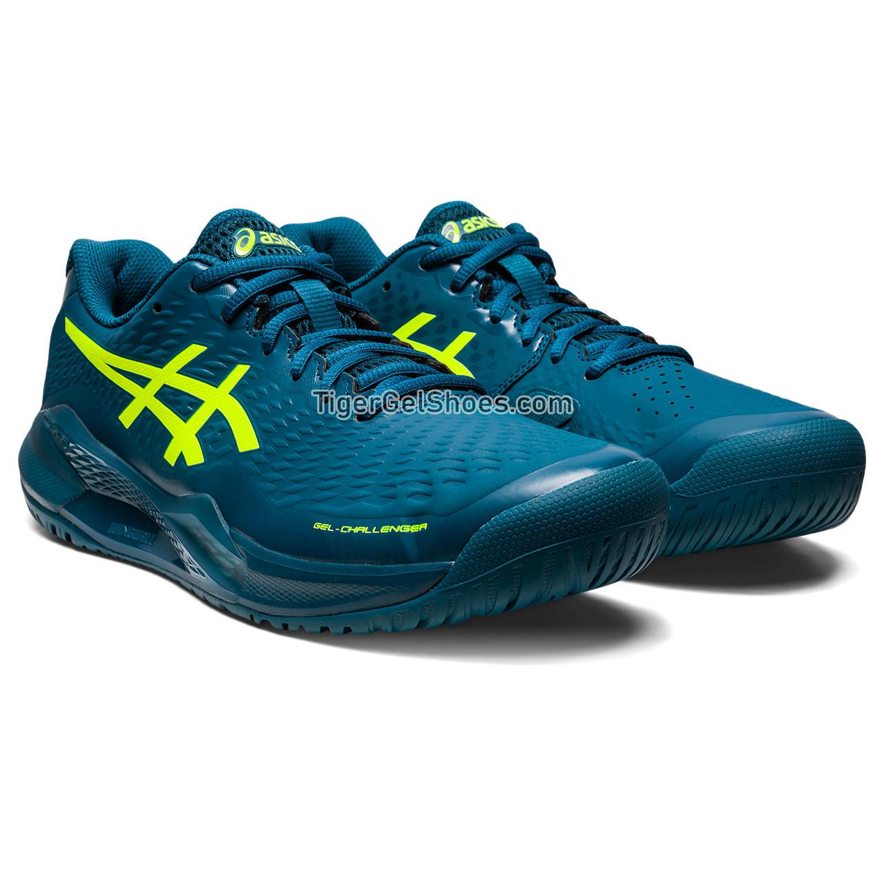 Asics Gel-challenger 14 Restful Teal/Safety Yellow 1041A405-400 Mens Shoes