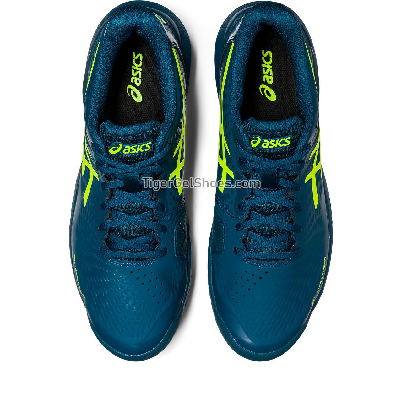 Asics Gel-challenger 14 Restful Teal/Safety Yellow 1041A405-400 Mens Shoes