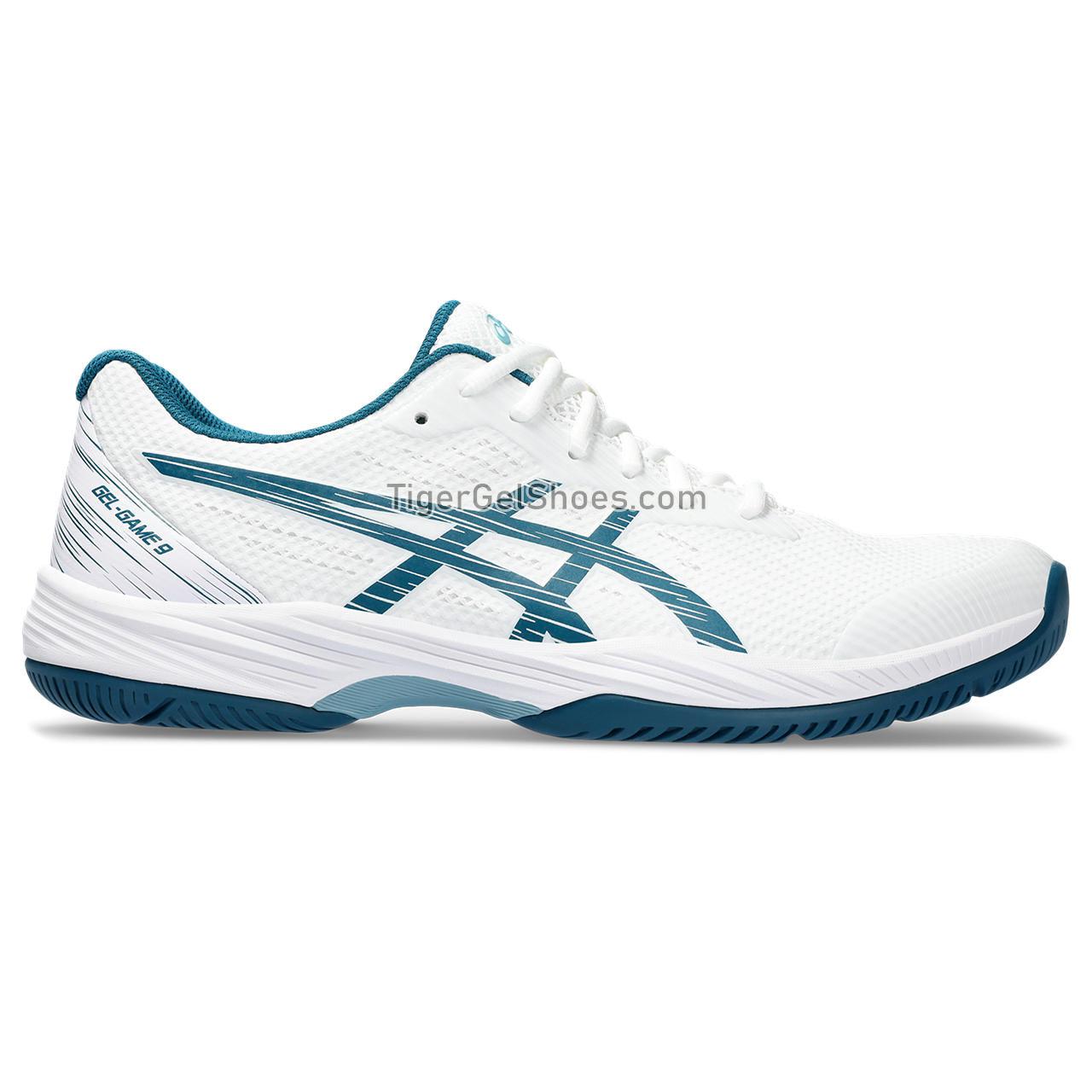 Asics Gel-game 9 White/Restful Teal 1041A337-102 Mens Shoes