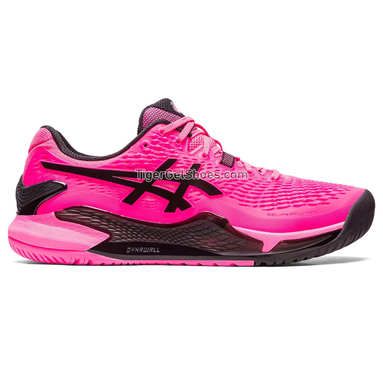 Asics Gel-resolution 9 Hot Pink/Black 1041A330-700 Mens Shoes