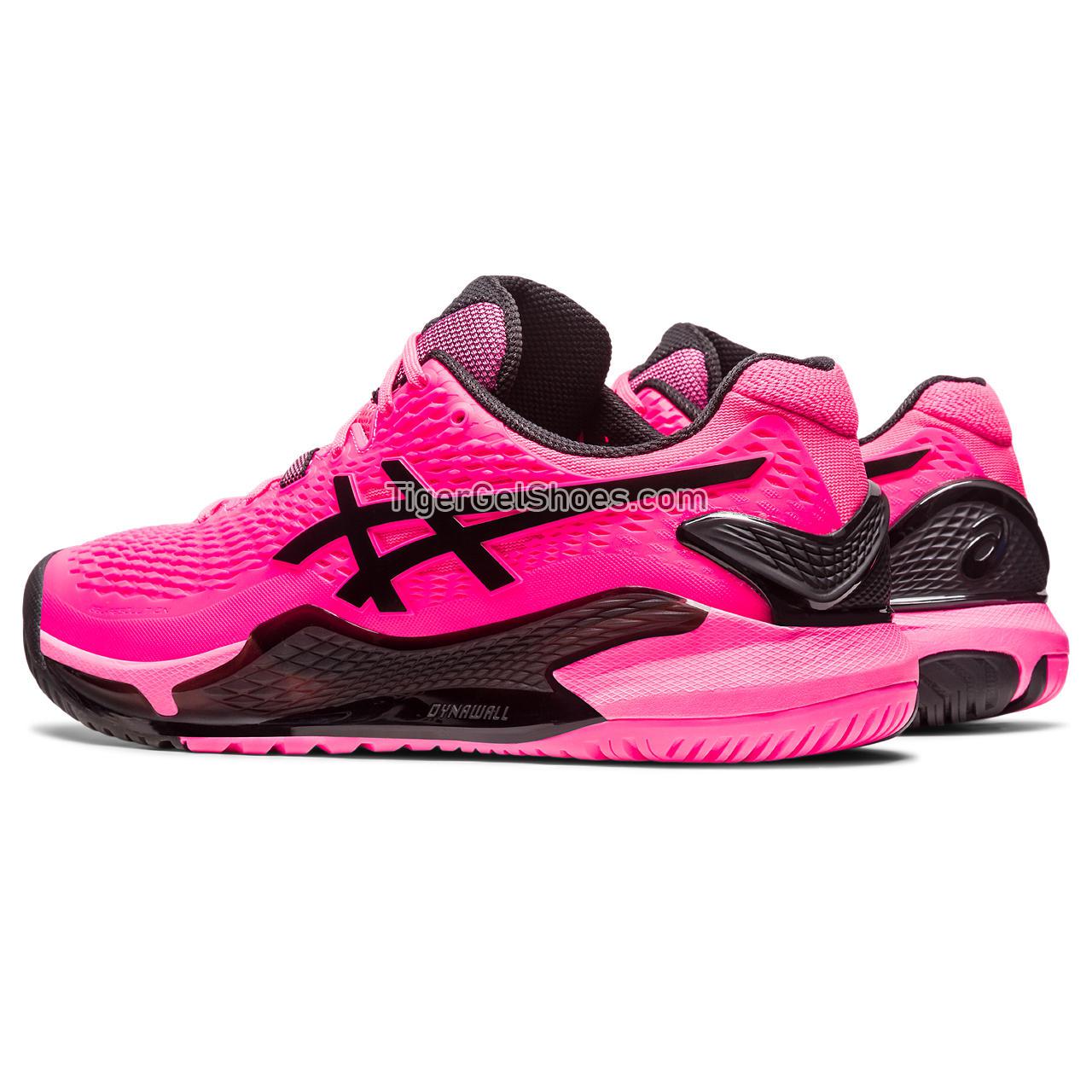 Asics Gel-resolution 9 Hot Pink/Black 1041A330-700 Mens Shoes