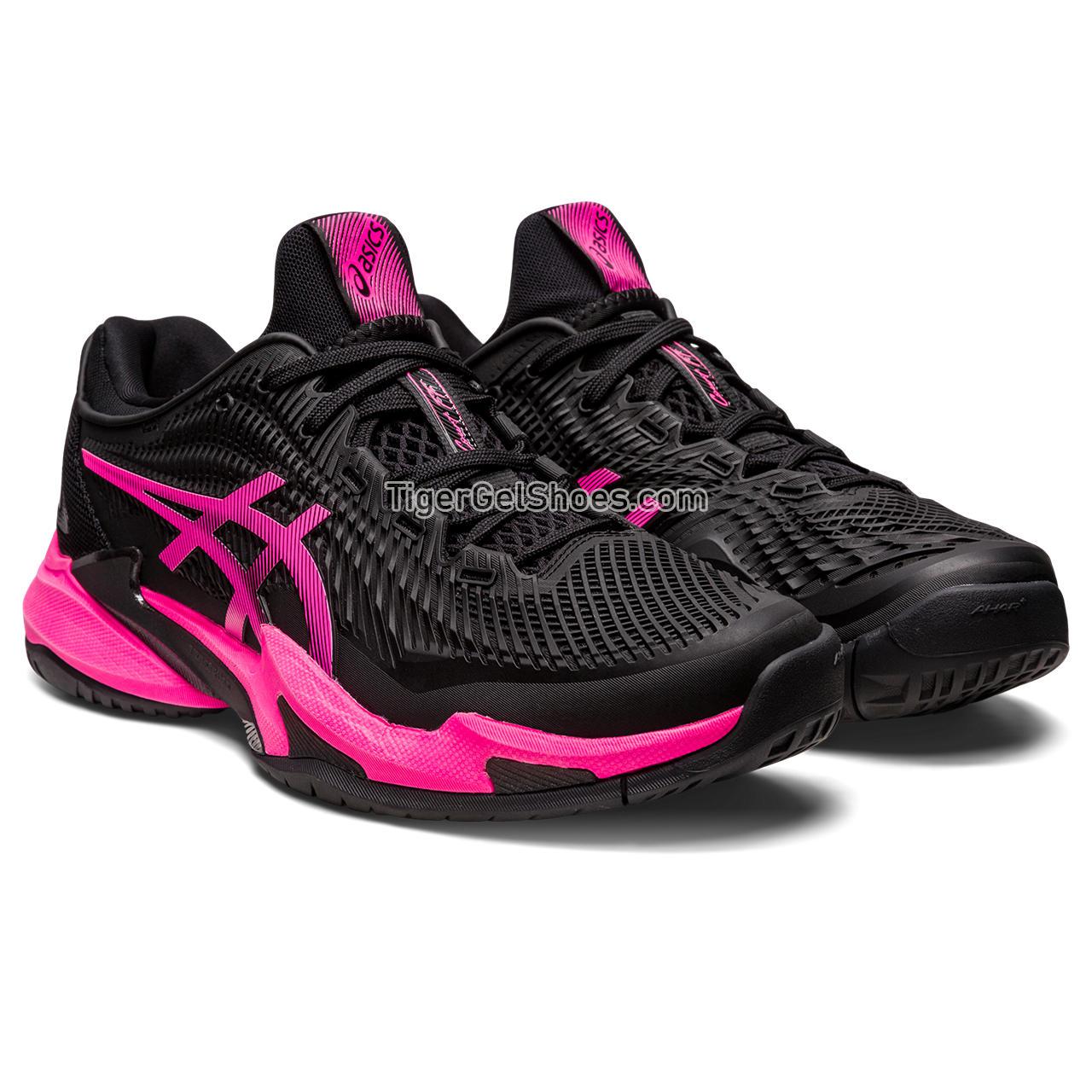 Asics Court Ff 3 Black/Hot Pink 1041A370-001 Mens Shoes