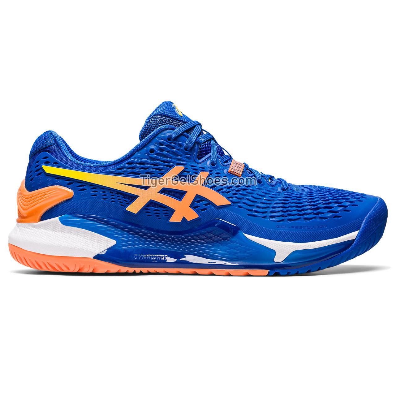 Asics Gel-resolution 9 Tuna Blue/Sun Peach 1041A384-960 Mens Shoes