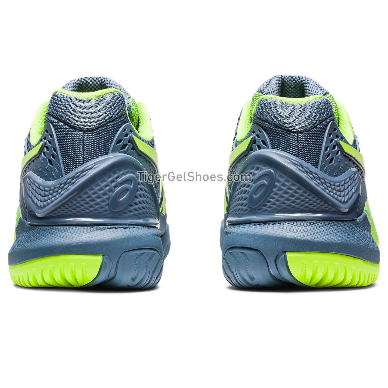Asics Gel-resolution 9 Steel Blue/Hazard Green 1041A330-400 Mens Shoes