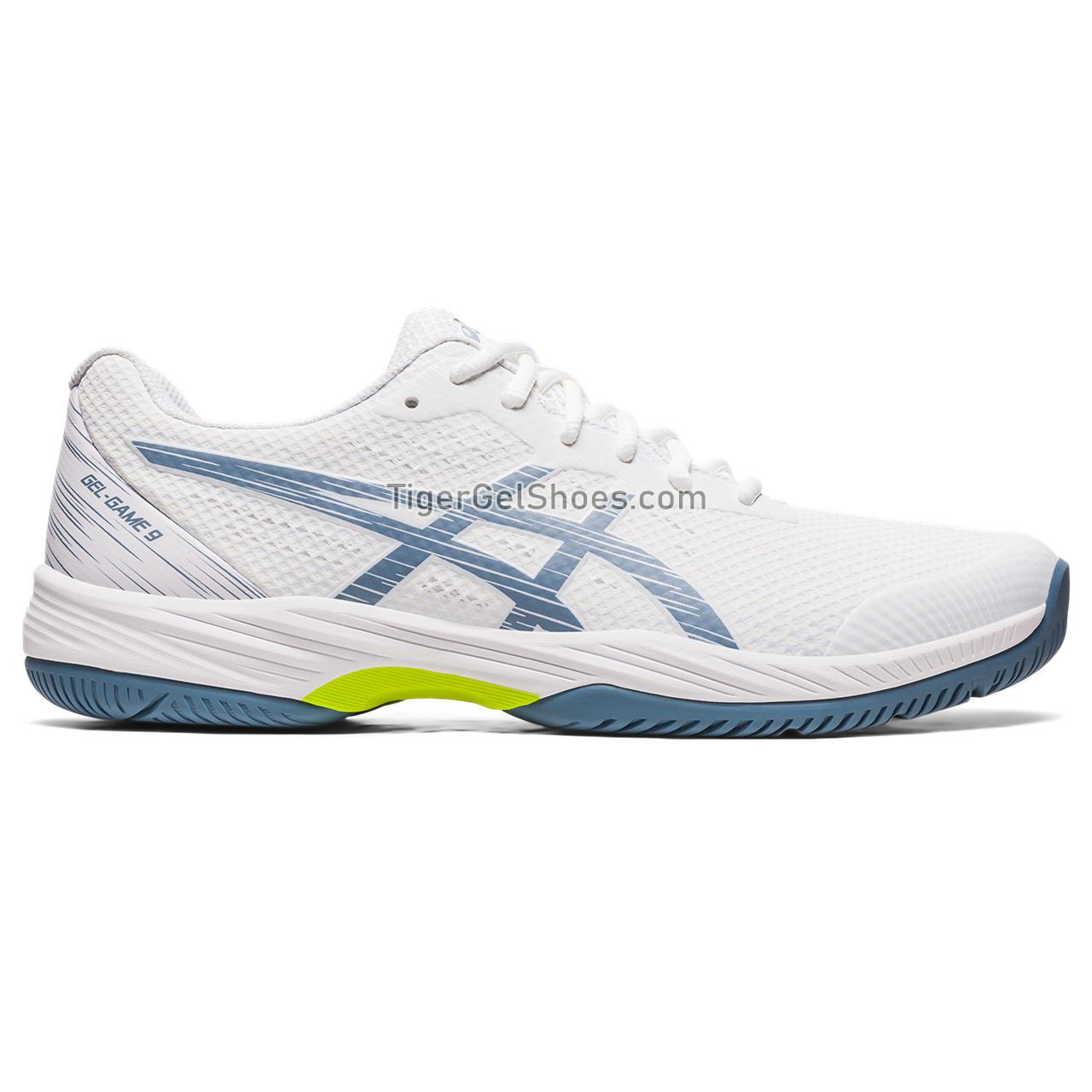 Asics Gel-game 9 White/Steel Blue 1041A337-101 Mens Shoes