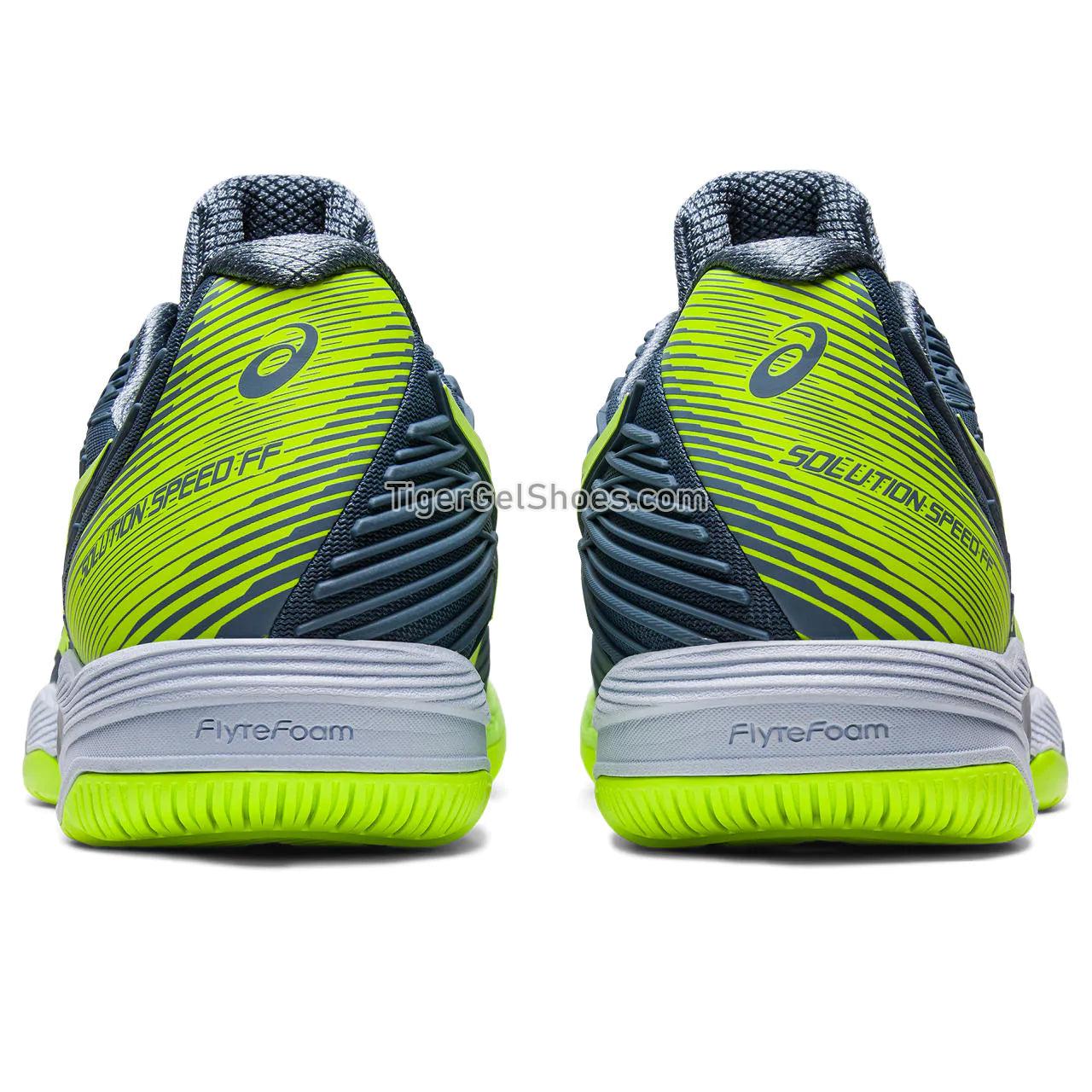 Asics Solution Speed Ff 2 Steel Blue/Hazard Green 1041A182-402 Mens Shoes