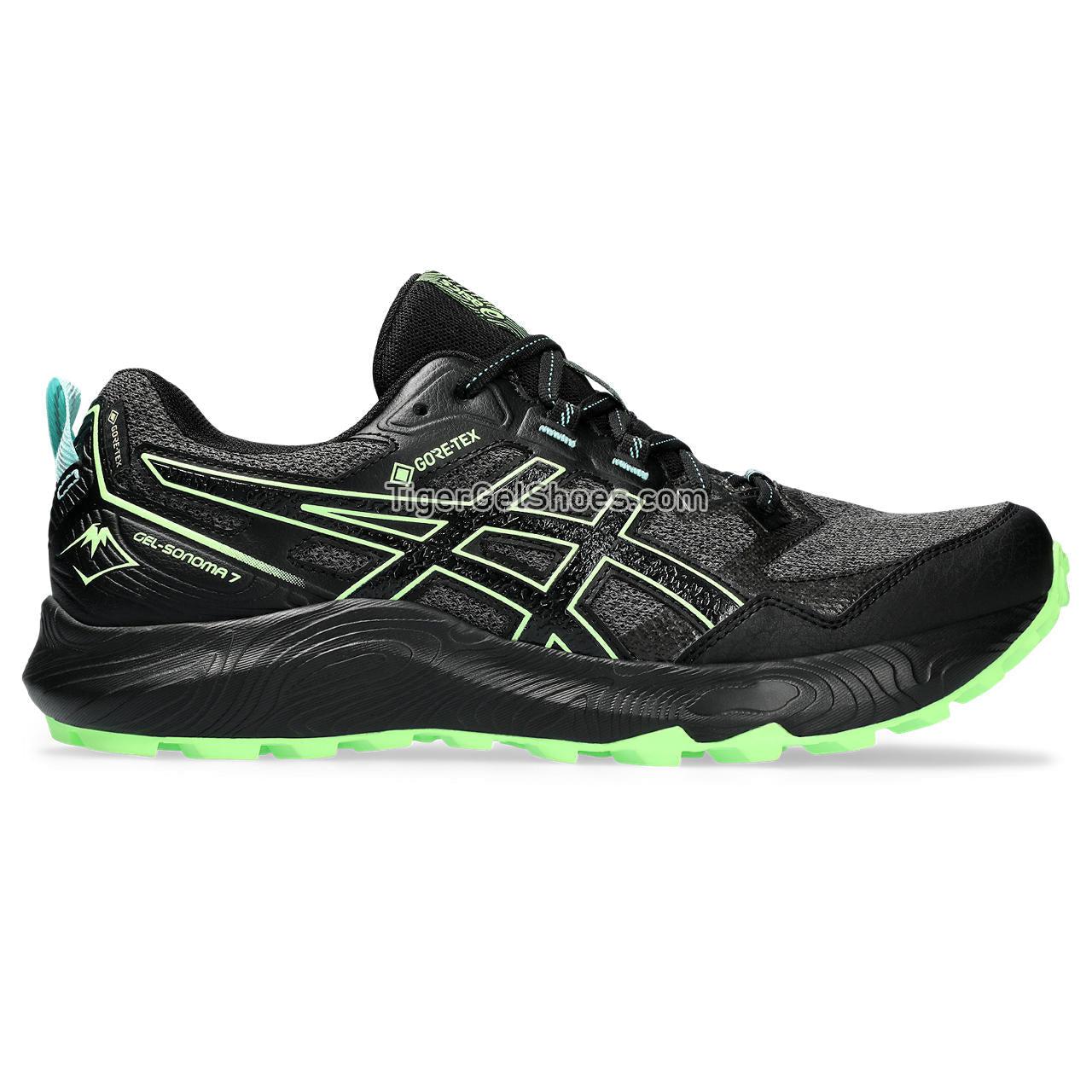 Asics Gel-sonoma 7 Gtx Black/Illuminate Green 1011B593-004 Mens Shoes