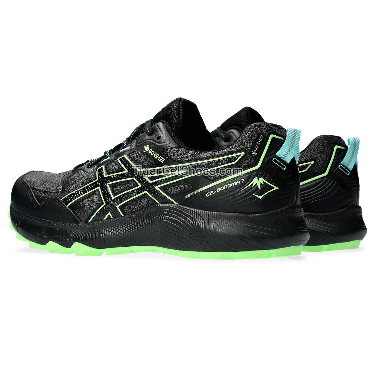 Asics Gel-sonoma 7 Gtx Black/Illuminate Green 1011B593-004 Mens Shoes