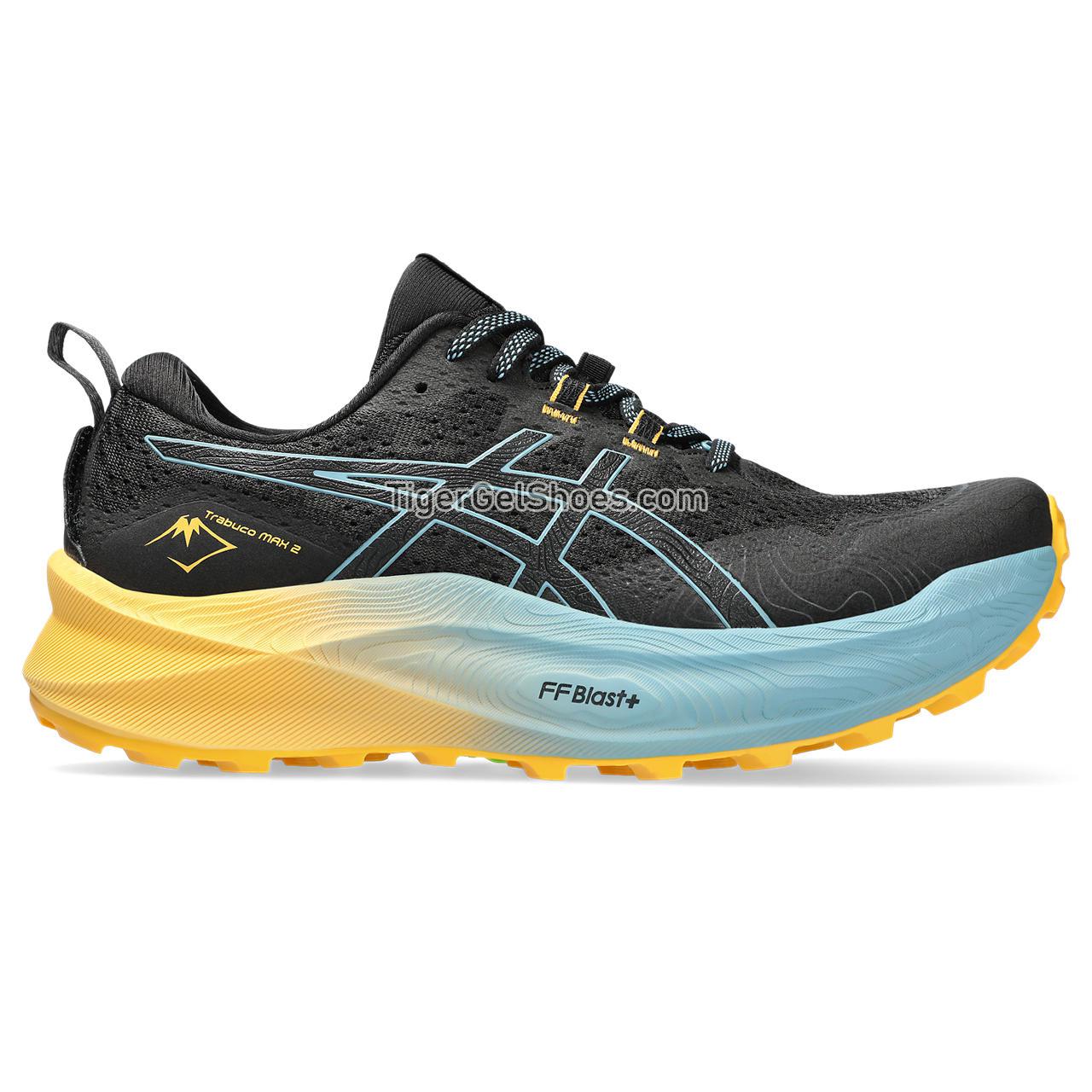 Asics Trabuco Max 2 Black/Gris Blue 1011B606-003 Mens Shoes