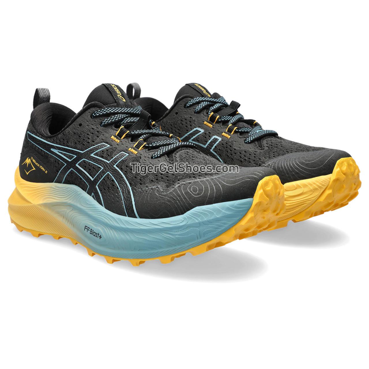 Asics Trabuco Max 2 Black/Gris Blue 1011B606-003 Mens Shoes