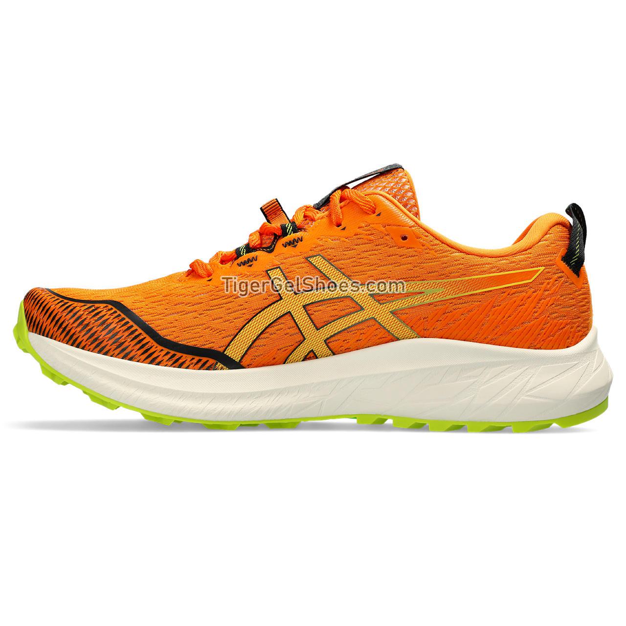 Asics Fuji Lite 4 Bright Orange/Neon Lime 1011B698-800 Mens Shoes