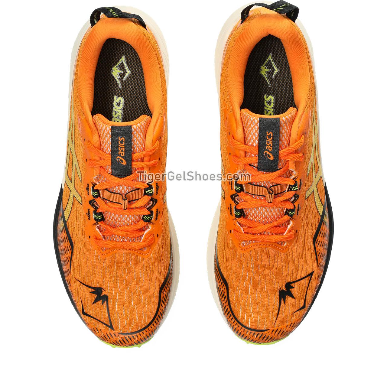 Asics Fuji Lite 4 Bright Orange/Neon Lime 1011B698-800 Mens Shoes