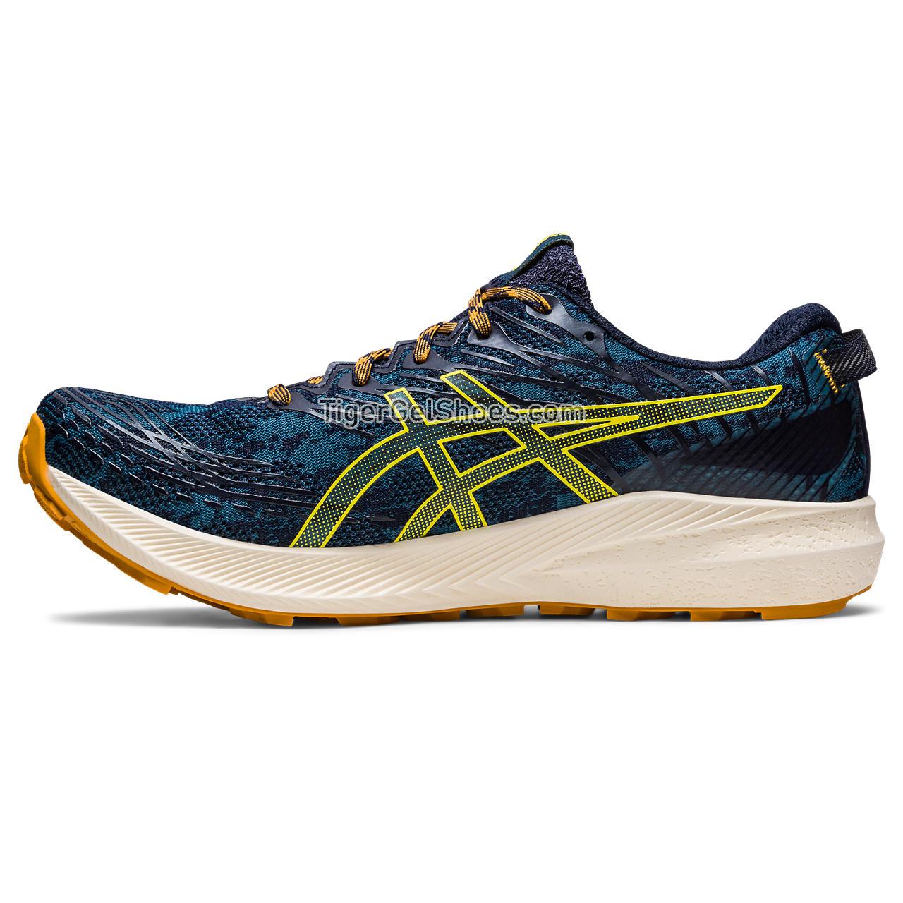 Asics Fuji Lite 3 Ink Teal/Golden Yellow 1011B467-401 Mens Shoes