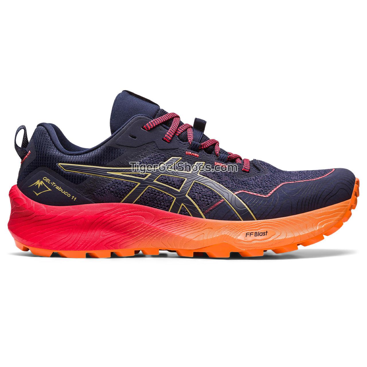 Asics Gel-trabuco 11 Indigo Blue/Olive Oil 1011B605-400 Mens Shoes