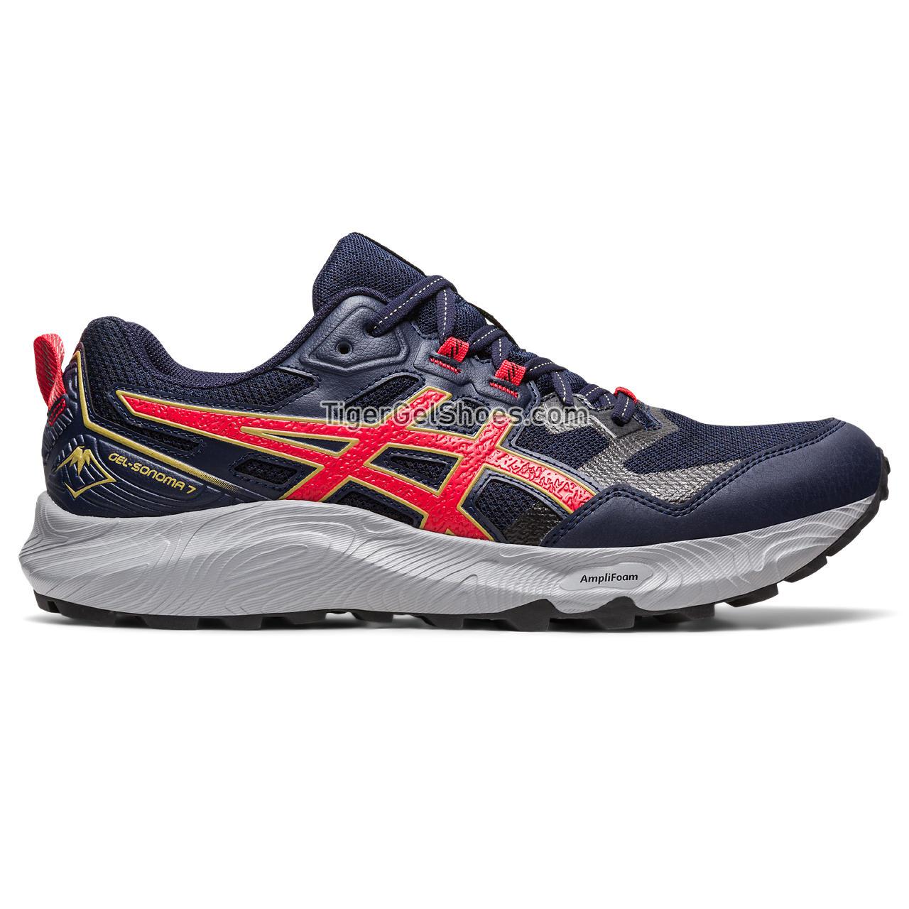 Asics Gel-sonoma 7 Midnight/Electric Red 1011B595-400 Mens Shoes