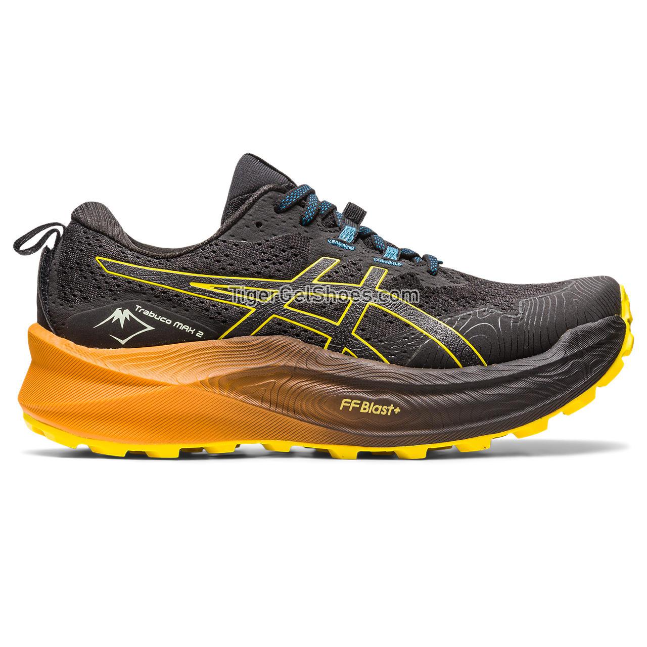 Asics Trabuco Max 2 Black/Golden Yellow 1011B606-001 Mens Shoes