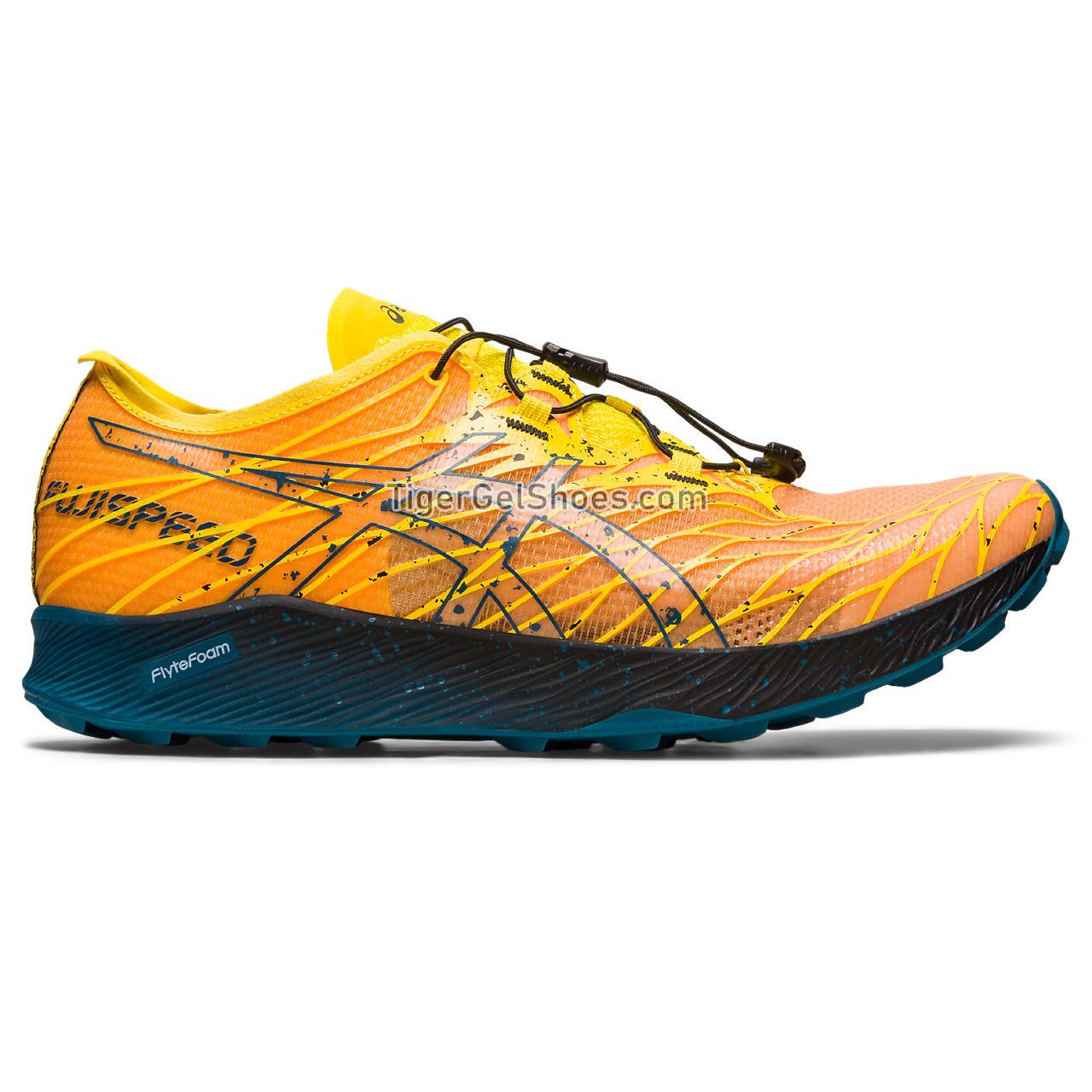 Asics Fujispeed Golden Yellow/Ink Teal 1011B330-750 Mens Shoes