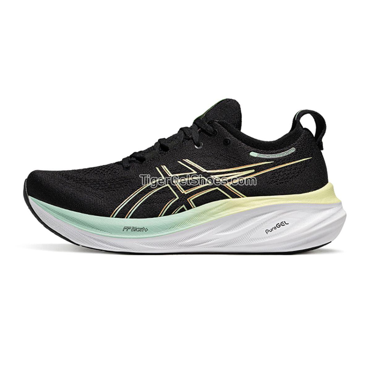 Asics Gel-nimbus 26 Black/Light Celadon 1011B996-001 Mens Shoes