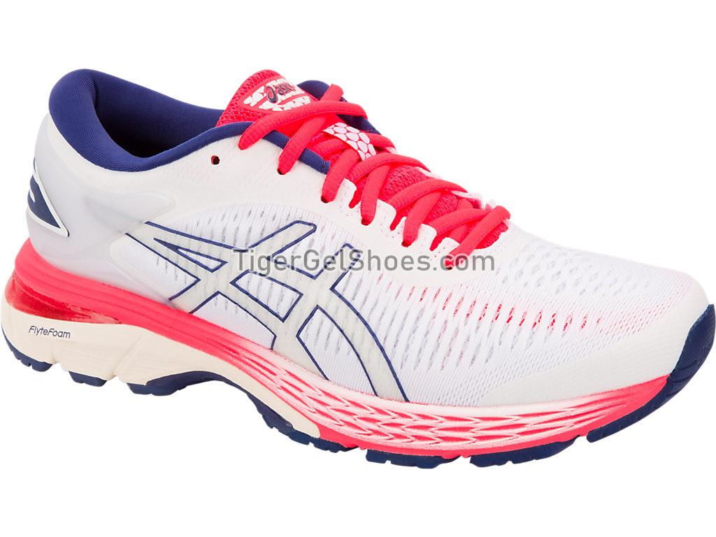 Asics GEL-Kayano 25 White/White 1012A026-100 Womens Running Shoes