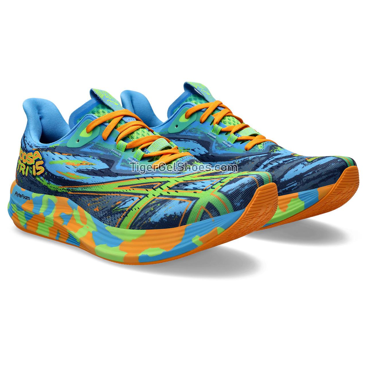 Asics Noosa Tri 15 Waterscape/Electric Lime 1011B609-403 Mens Shoes