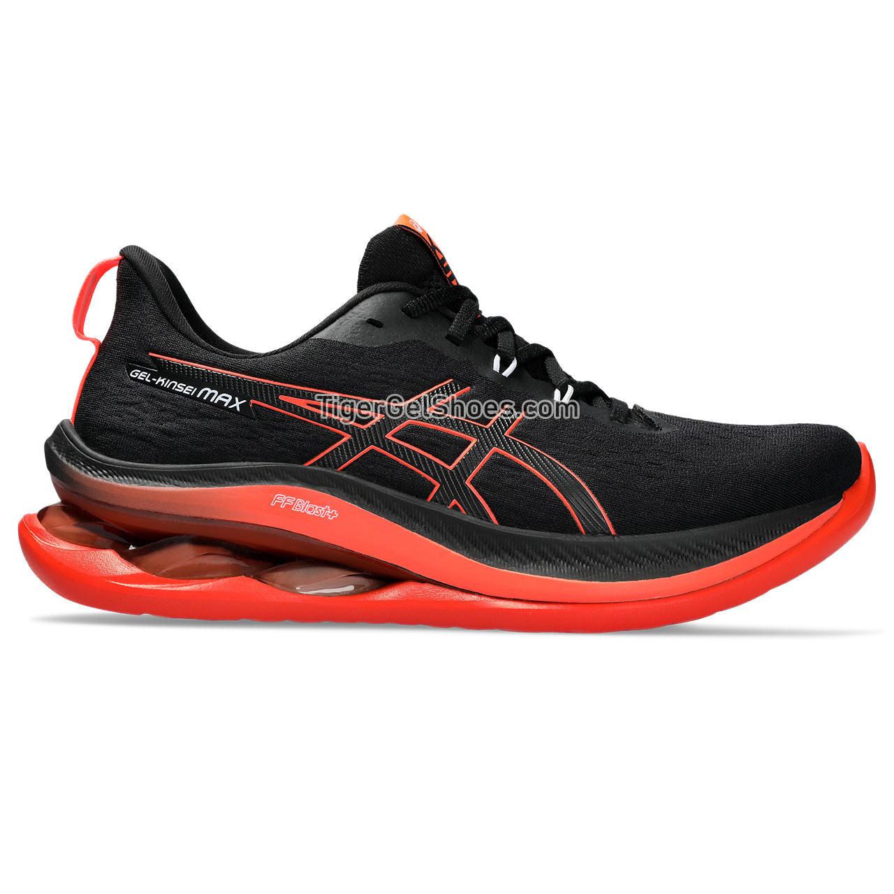 Asics Gel-kinsei Max Black/Sunrise Red 1011B696-002 Mens Shoes