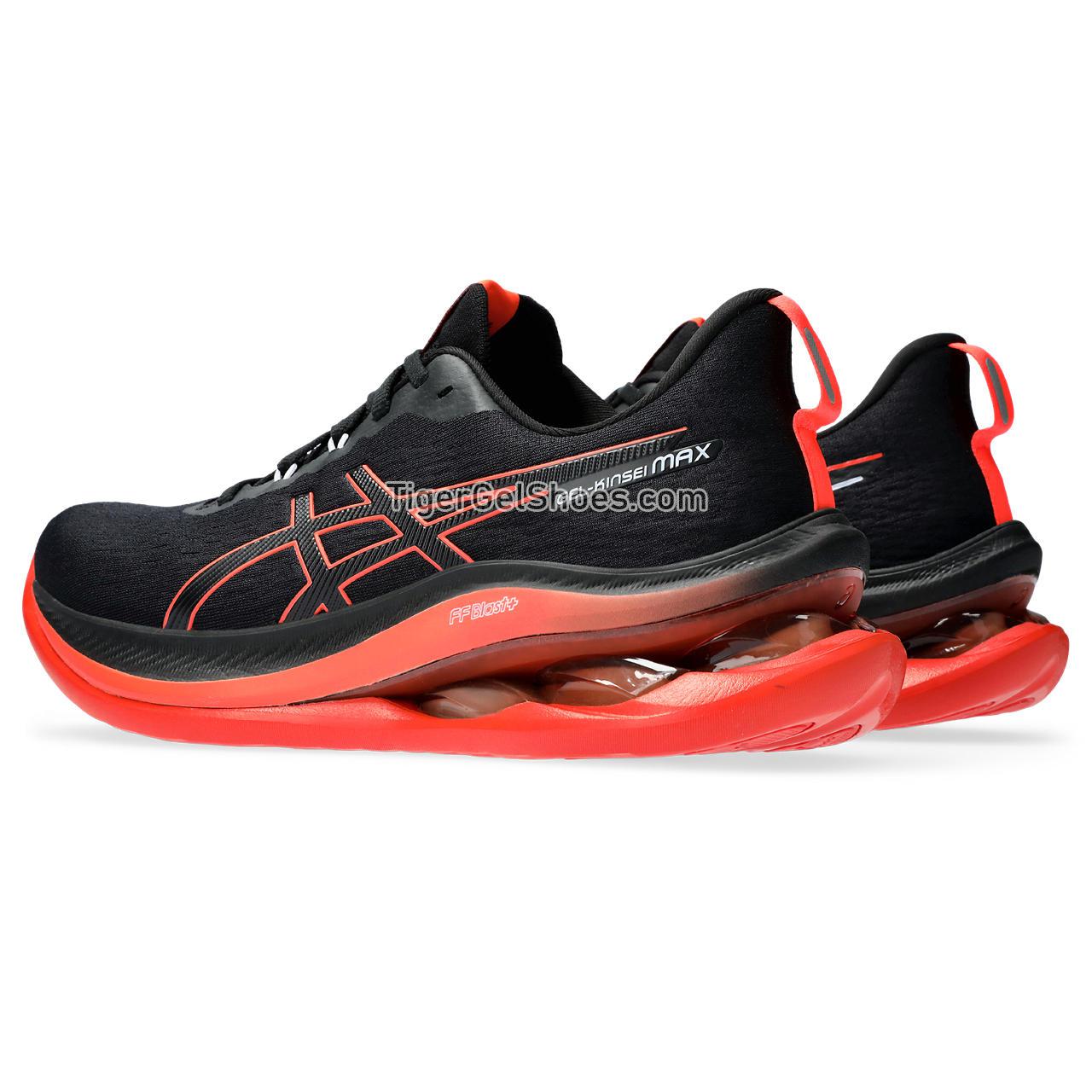 Asics Gel-kinsei Max Black/Sunrise Red 1011B696-002 Mens Shoes