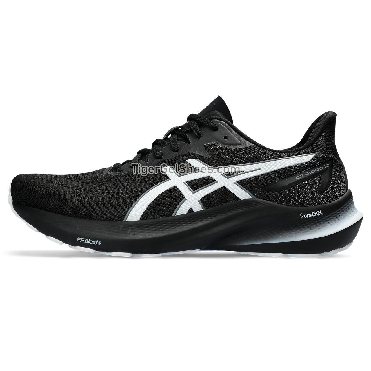 Asics Gt-2000 12 Black/White 1011B691-006 Mens Shoes