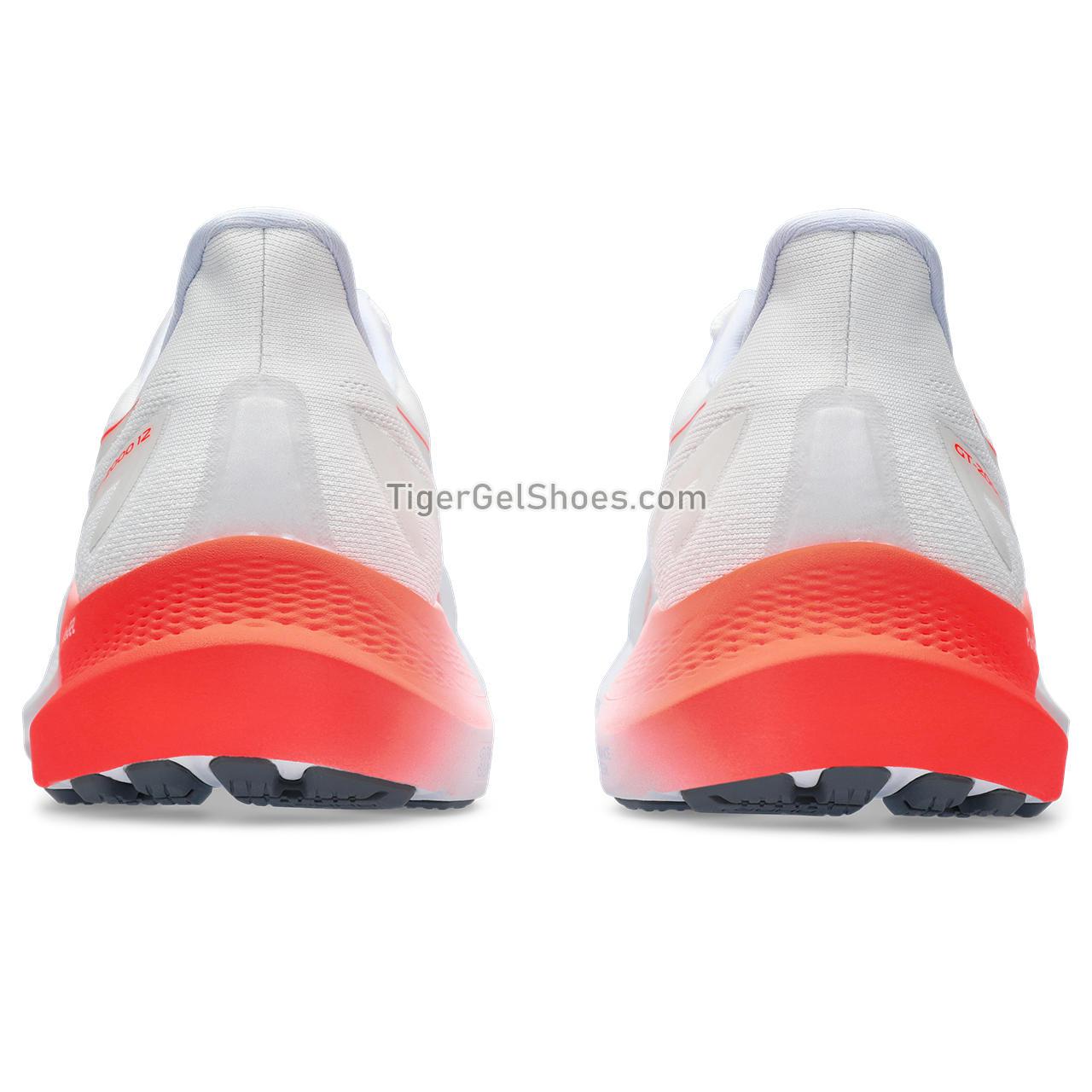 Asics Gt-2000 12 White/Sunrise Red 1011B691-101 Mens Shoes