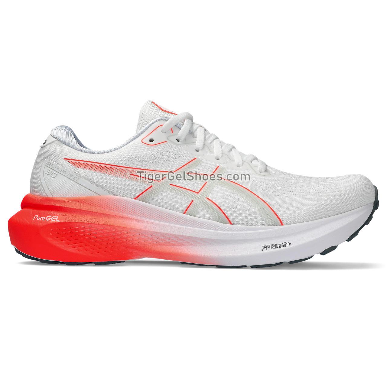 Asics Gel-kayano 30 White/Sunrise Red 1011B548-102 Mens Shoes
