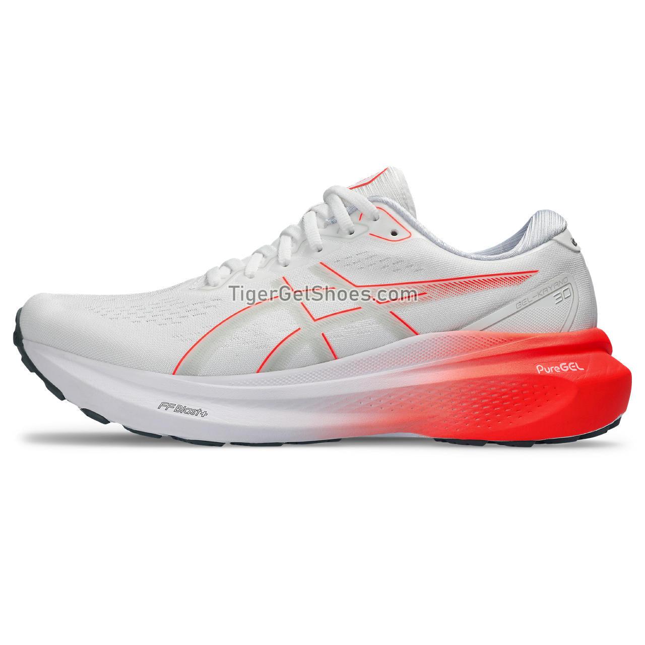 Asics Gel-kayano 30 White/Sunrise Red 1011B548-102 Mens Shoes