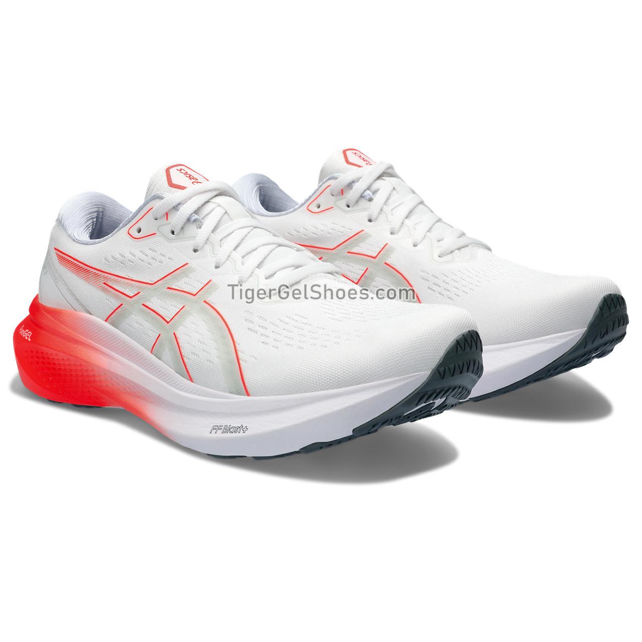 Asics Gel-kayano 30 White/Sunrise Red 1011B548-102 Mens Shoes