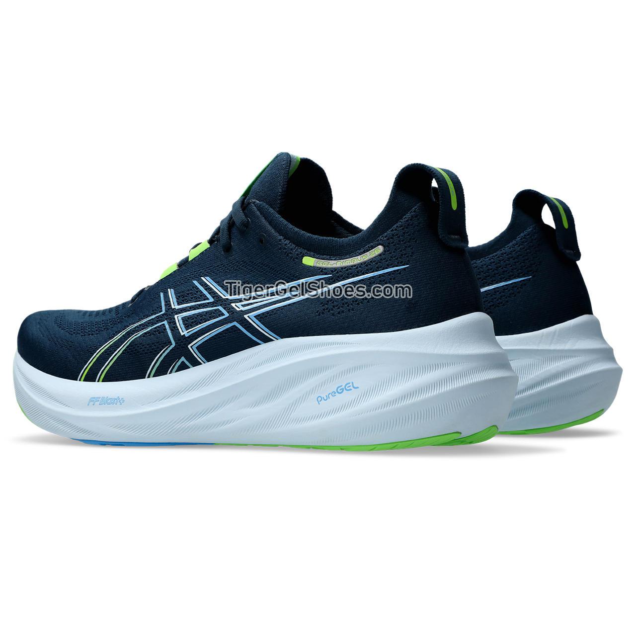 Asics Gel-nimbus 26 French Blue/Electric Lime 1011B794-400 Mens Shoes