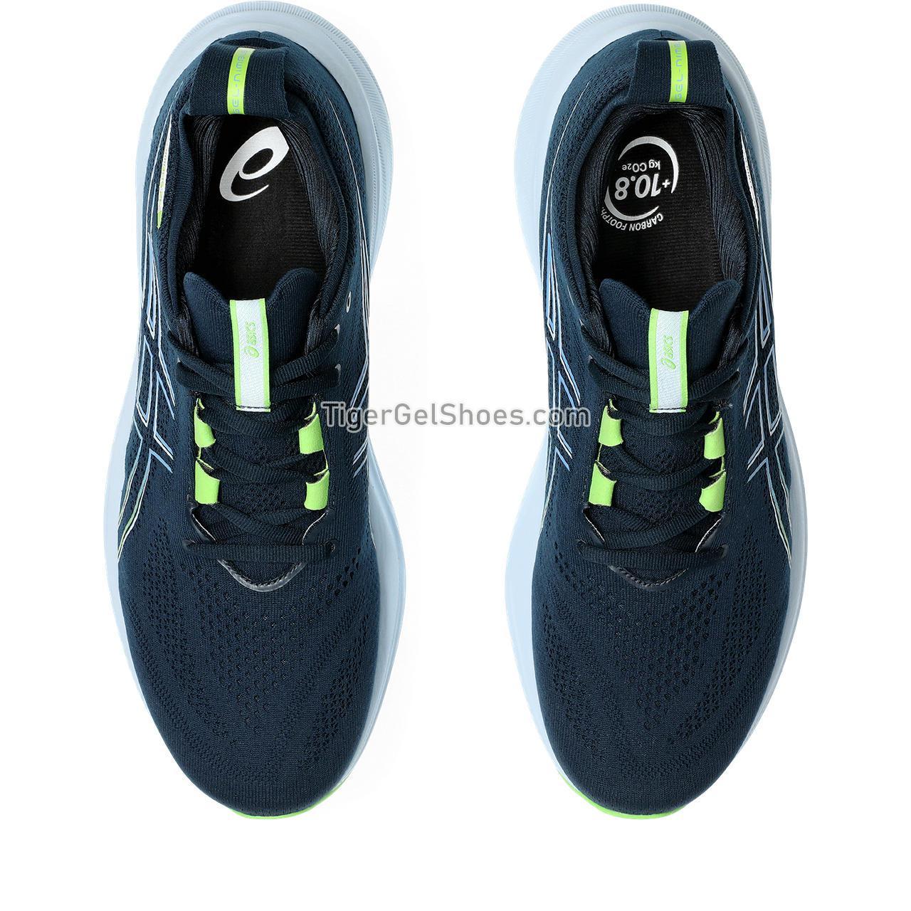 Asics Gel-nimbus 26 French Blue/Electric Lime 1011B794-400 Mens Shoes