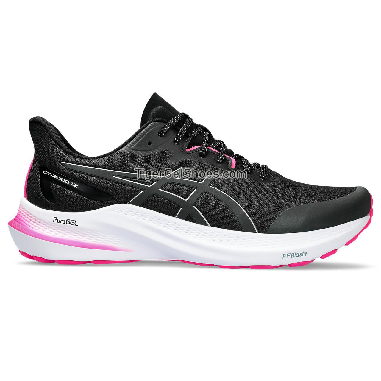 Asics Gt-2000 12 Lite-show Black/Pure Silver 1011B766-001 Mens Shoes