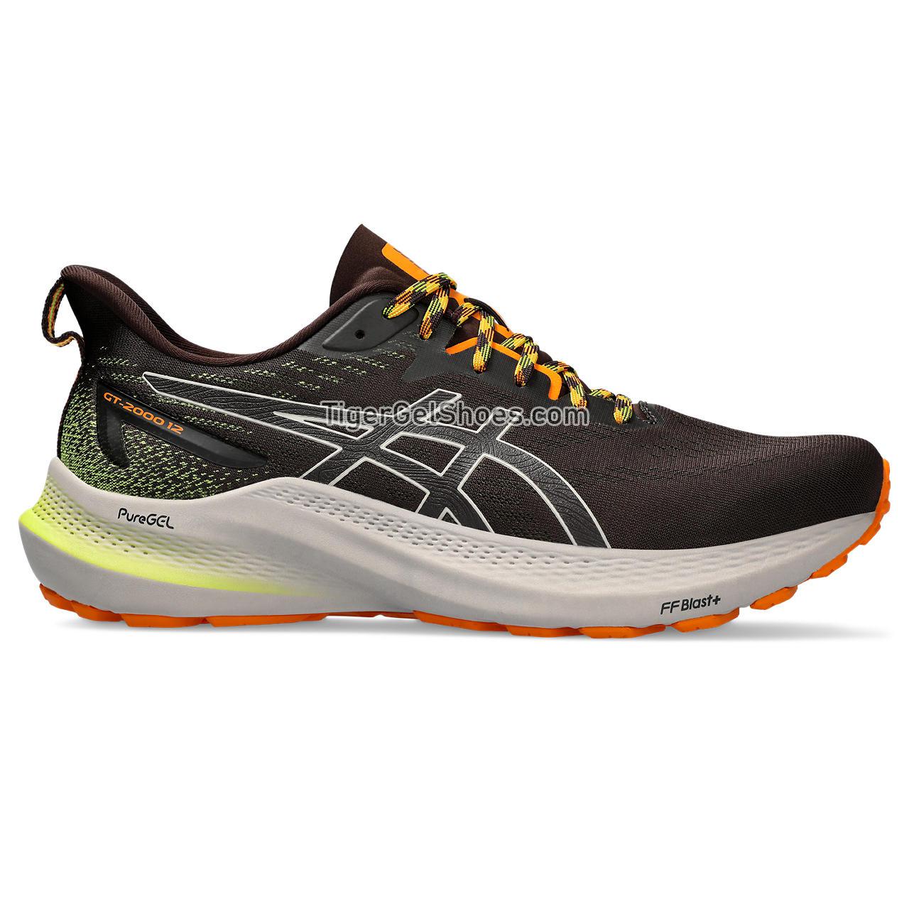 Asics Gt-2000 12 Tr Nature Bathing/Neon Lime 1011B775-200 Mens Shoes