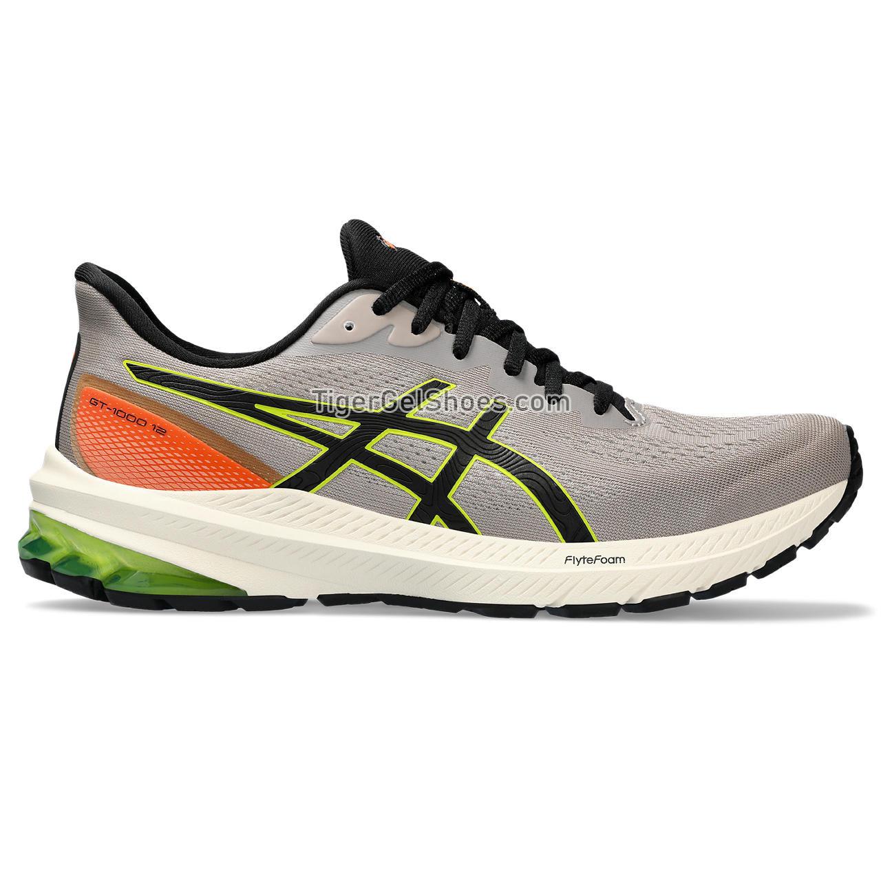 Asics Gt-1000 12 Tr Nature Bathing/Neon Lime 1011B761-200 Mens Shoes