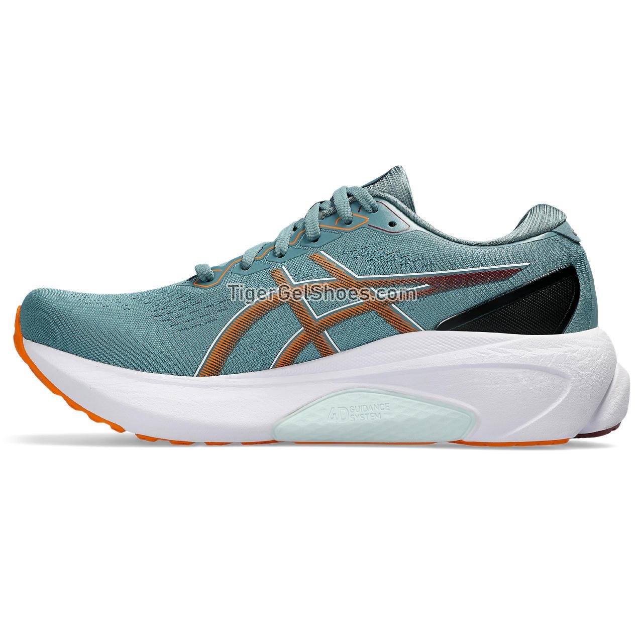Asics Gel-kayano 30 Foggy Teal/Bright Orange 1011B548-401 Mens Shoes