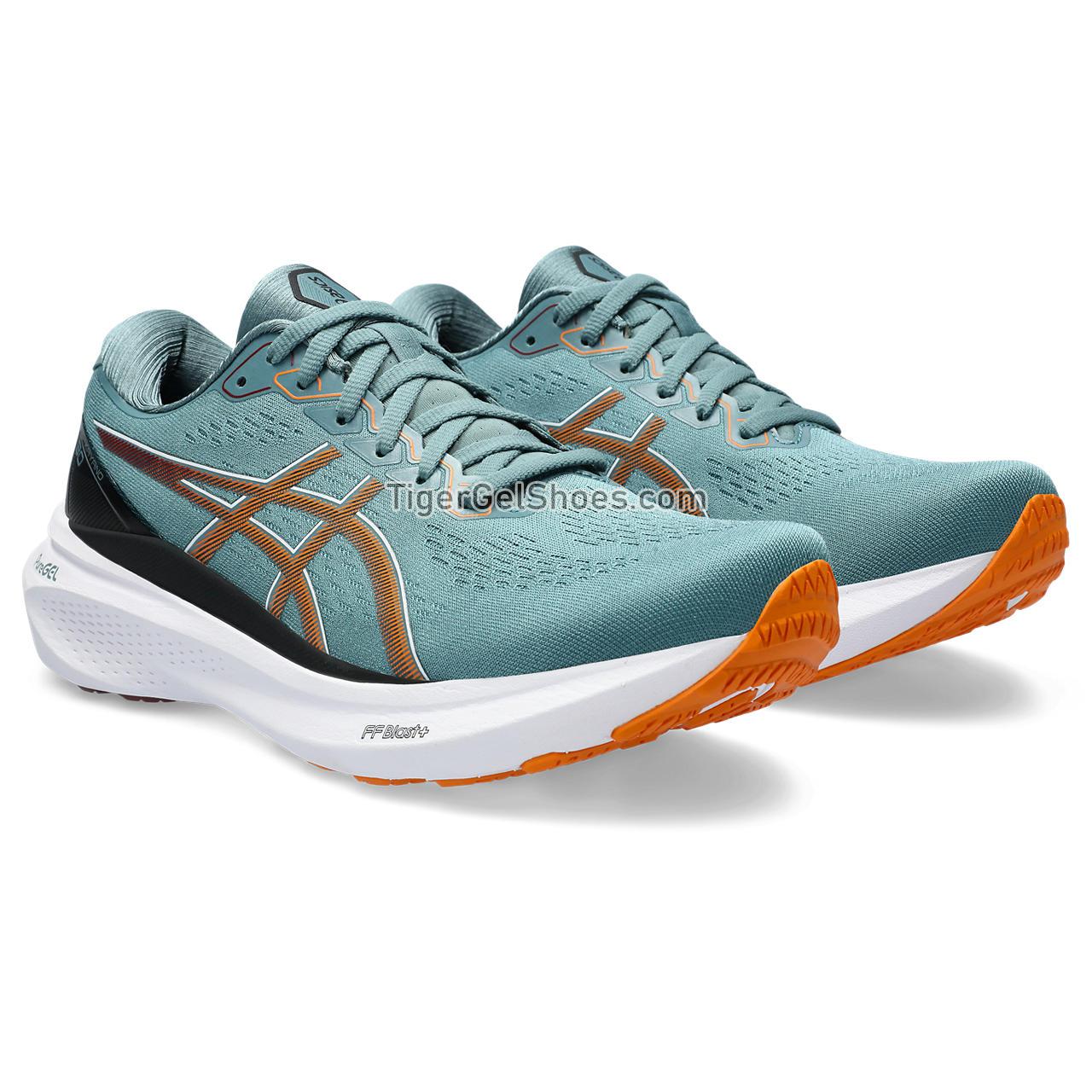 Asics Gel-kayano 30 Foggy Teal/Bright Orange 1011B548-401 Mens Shoes
