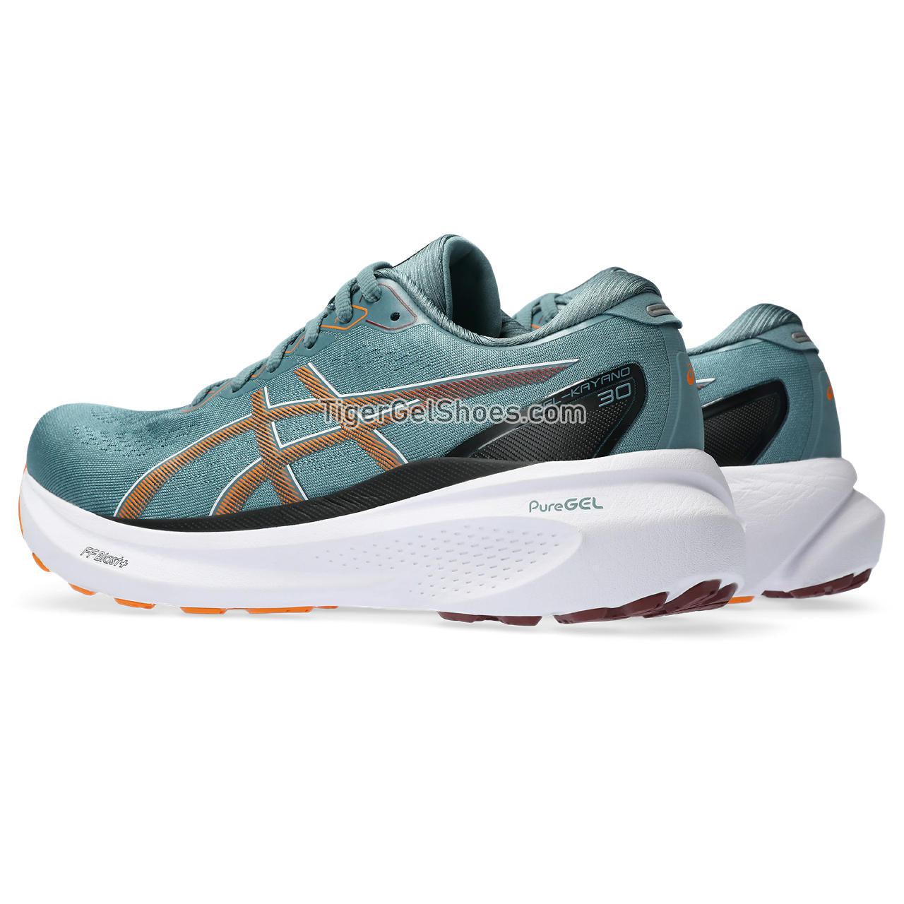 Asics Gel-kayano 30 Foggy Teal/Bright Orange 1011B548-401 Mens Shoes
